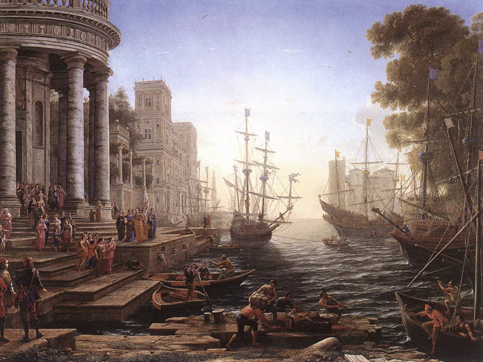 Claude Lorrain - O embarque de Sta. �rsula